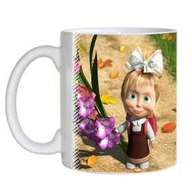 Прикольные кружки: маша и медведь 4